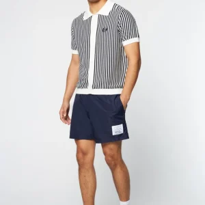 Cheap Abramo Knit Polo- Pearled Ivory/ Maritime Blue View All