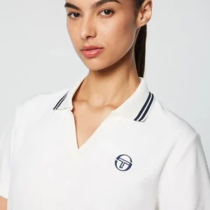 Best Atri Velour Polo- Gardenia Tops And Sports Bras