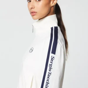 Outlet Atri Velour Track Jacket- Gardenia Velour