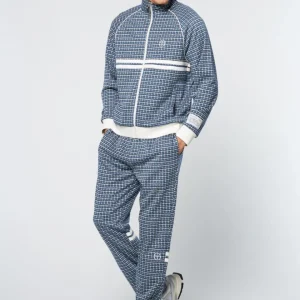 Flash Sale Dallas Houndstooth Track Jacket- Maritime Blue Jackets