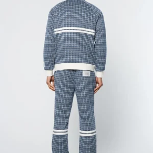 Sale Dallas Houndstooth Track Jacket- Maritime Blue View All