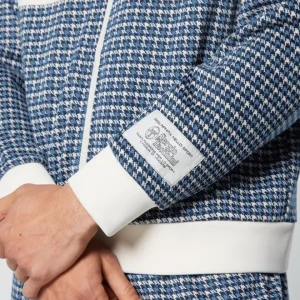 Flash Sale Dallas Houndstooth Track Jacket- Maritime Blue Jackets