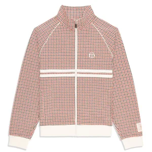 Fashion Dallas Houndstooth Track Jacket- Poinciana Tracksuits