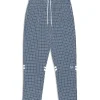 Cheap Dallas Houndstooth Track Pant- Maritime Blue Tracksuits