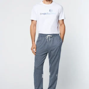 Fashion Dallas Houndstooth Track Pant- Maritime Blue View All