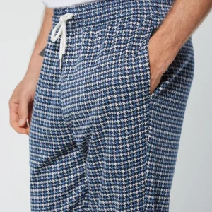 Cheap Dallas Houndstooth Track Pant- Maritime Blue Tracksuits