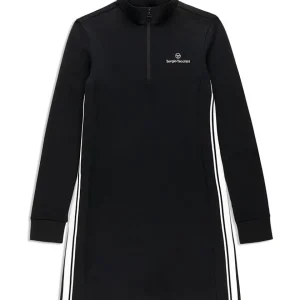 Discount Damarindo Half-Zip Track Dress- Black View All