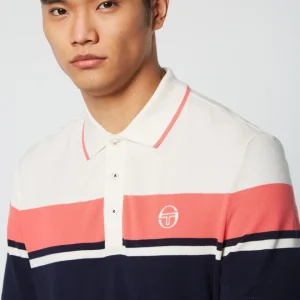 Cheap Damarindo Polo Archivio- Gardenia/ Maritime Blue Matching Separates