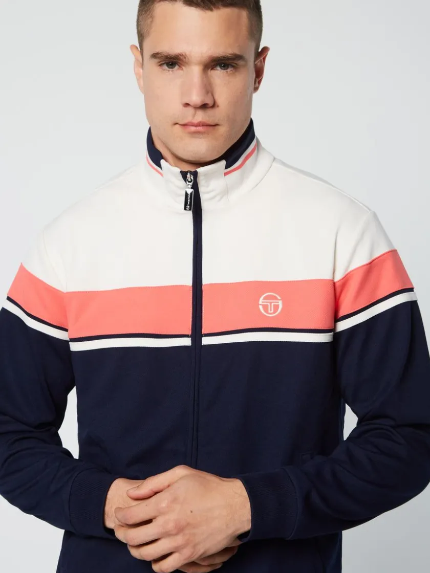 damarindo_track_jacket_archivio_gardenia_maritime_blue_4.webp Outlet Damarindo Track Jacket Archivio- Gardenia/ Maritime Blue Jackets
