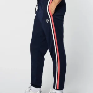 Shop Damarindo Track Pant Archivio- Gardenia/ Maritime Blue Pants And Sweatpants
