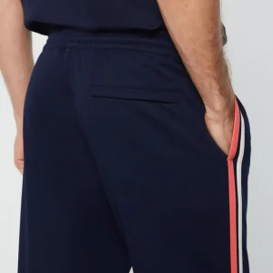 Shop Damarindo Track Pant Archivio- Gardenia/ Maritime Blue Pants And Sweatpants