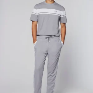 Clearance Damarindo Track Pant- Sleet/ White Tracksuits