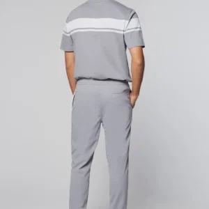 Clearance Damarindo Track Pant- Sleet/ White Tracksuits