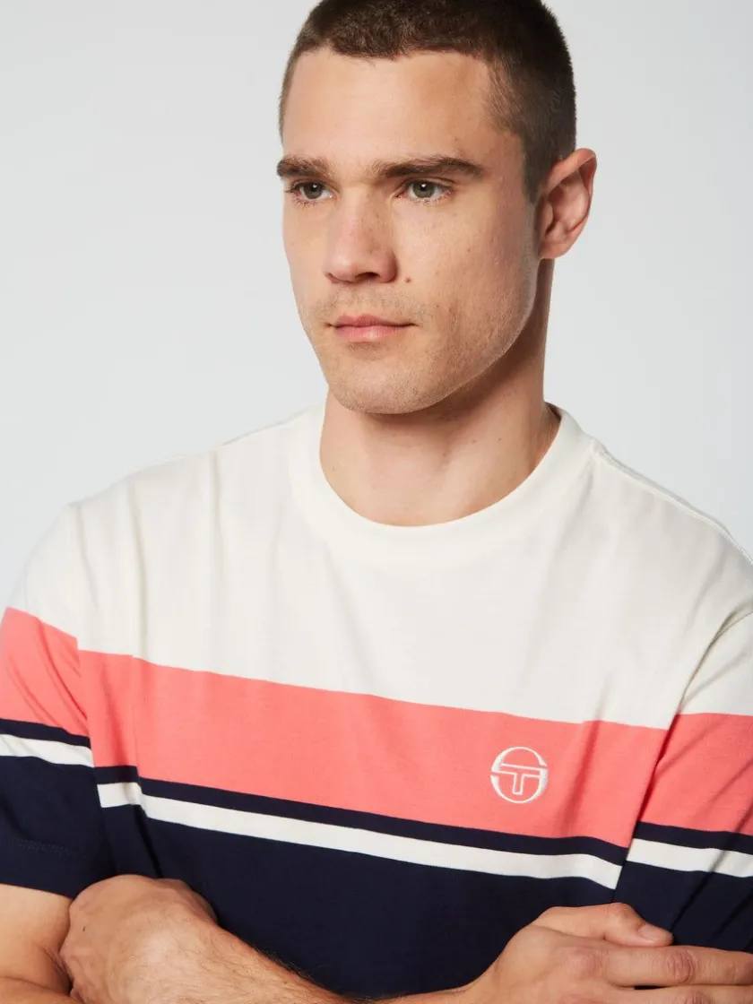 damarindo_tshirt_archivio_gardenia_maritime_blue_4-1.webp Sale Damarindo T-Shirt Archivio -Gardenia/ Maritime Blue The Essentials