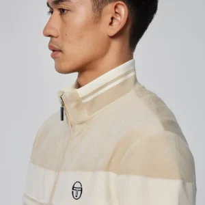 Store Damarindo Velour Track Jacket- Cement/ Gardenia Velour