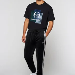 Fashion Damarindo Velour Track Pant- Black Beauty Pants And Sweatpants