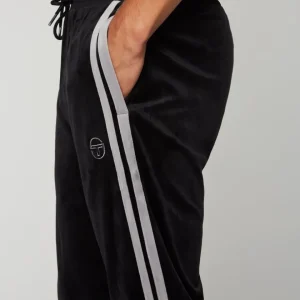 Fashion Damarindo Velour Track Pant- Black Beauty Pants And Sweatpants