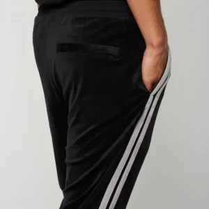 Fashion Damarindo Velour Track Pant- Black Beauty Pants And Sweatpants