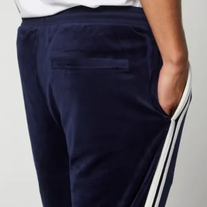 Outlet Damarindo Velour Track Pant- Maritime Blue Velour