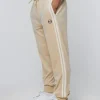 Fashion Damarindo Velour Track Pant-Cement/ Gardenia Velour