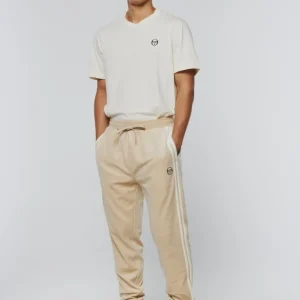 Fashion Damarindo Velour Track Pant-Cement/ Gardenia Velour