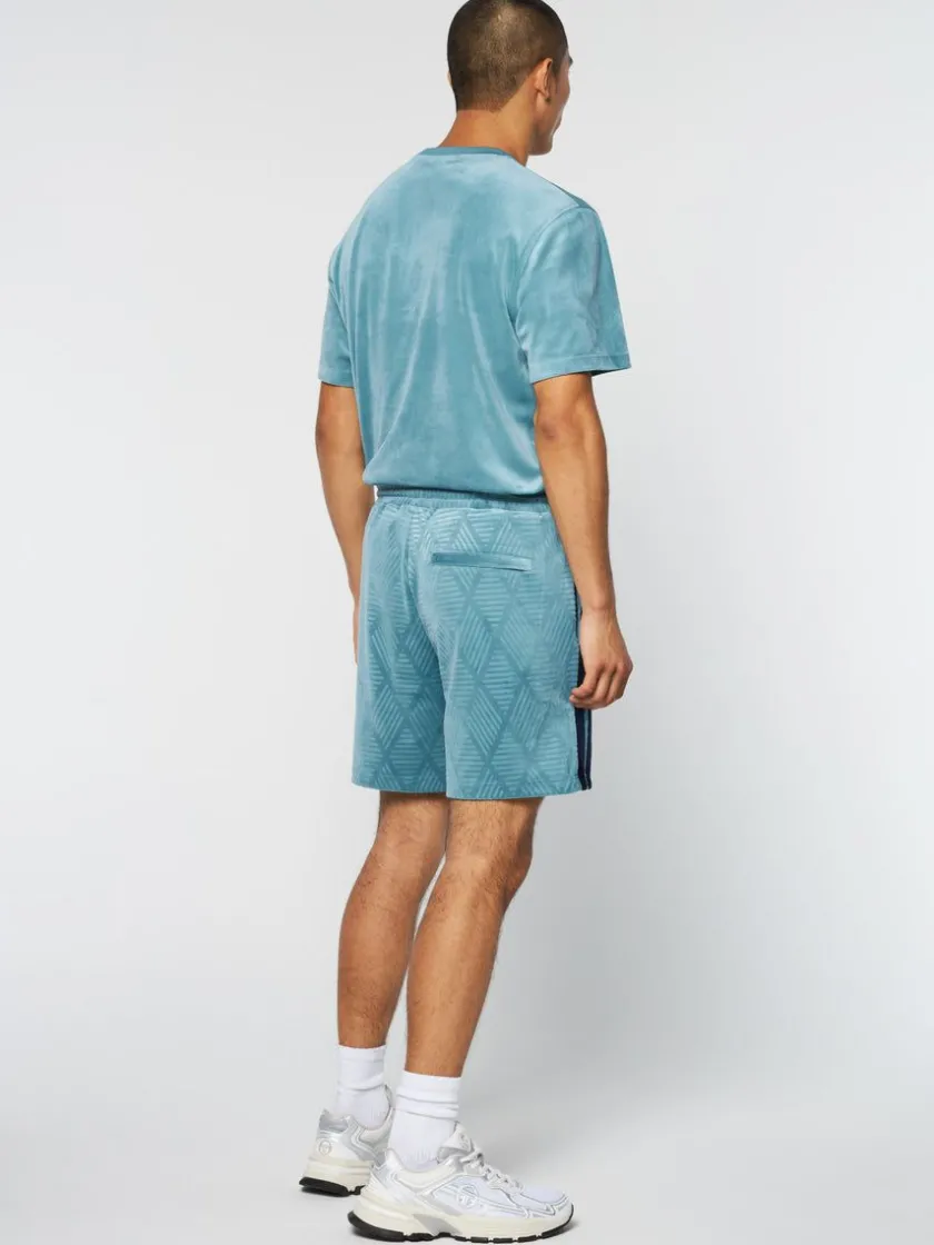 debossed_damarindo_velour_short_larkspur_3.webp Sale Debossed Damarindo Velour Short- Larkspur View All