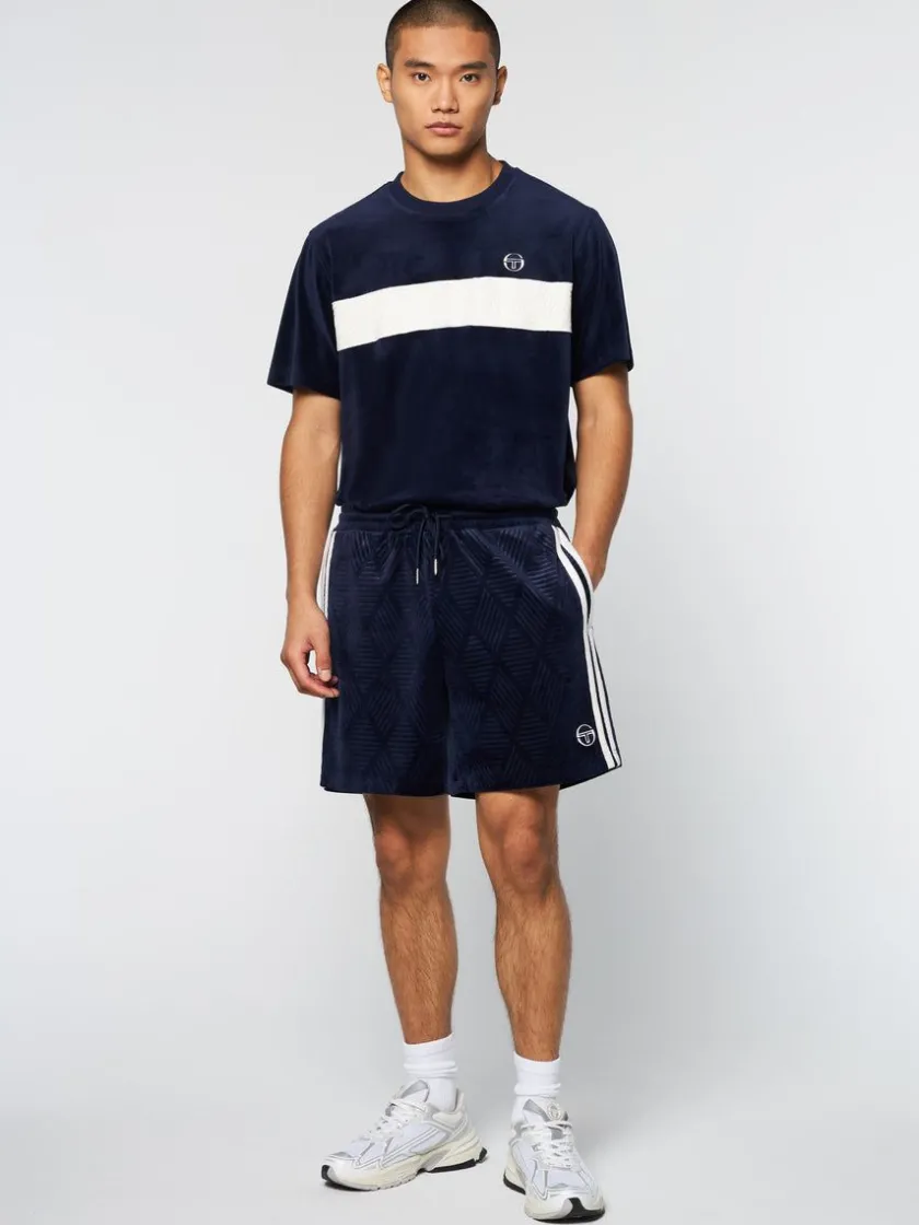 debossed_damarindo_velour_short_maritime_blue_2-1.webp Fashion Debossed Damarindo Velour Short- Maritime Blue Shorts And Swim