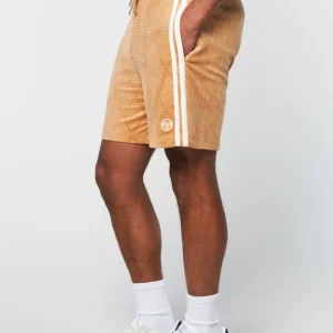 Discount Debossed Damarindo Velour Short- Meerkat View All