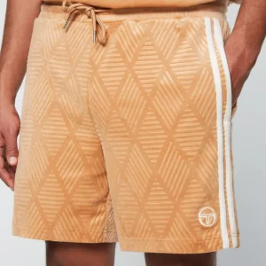 Cheap Debossed Damarindo Velour Short- Meerkat Matching Separates