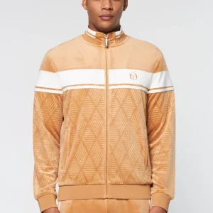 Cheap Debossed Damarindo Velour Track Jacket- Meerkat Tracksuits