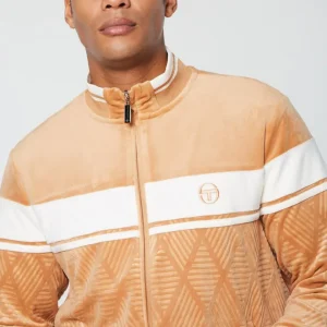 Shop Debossed Damarindo Velour Track Jacket- Meerkat View All