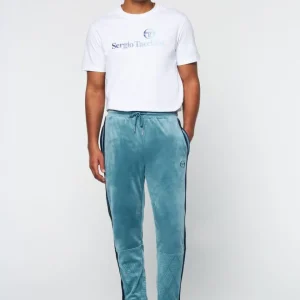 Hot Debossed Damarindo Velour Track Pant- Larkspur Tracksuits