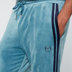 Flash Sale Debossed Damarindo Velour Track Pant- Larkspur Pants And Sweatpants