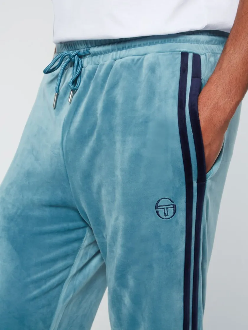 debossed_damarindo_velour_track_pant_larkspur_4-3.webp Hot Debossed Damarindo Velour Track Pant- Larkspur Tracksuits