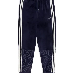 Cheap Debossed Damarindo Velour Track Pant- Maritime Blue View All