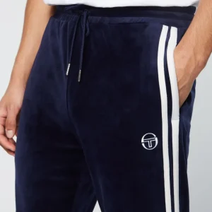 Best Debossed Damarindo Velour Track Pant- Maritime Blue Tracksuits