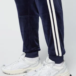 Cheap Debossed Damarindo Velour Track Pant- Maritime Blue View All