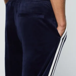 Cheap Debossed Damarindo Velour Track Pant- Maritime Blue View All