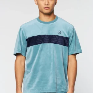 Flash Sale Debossed Damarindo Velour T-Shirt- Larkspur View All