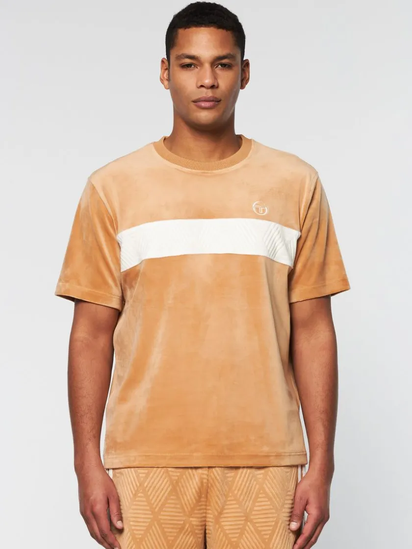 debossed_damarindo_velour_tshirt_meerkat_1-1.webp Sale Debossed Damarindo Velour T-Shirt- Meerkat Matching Separates