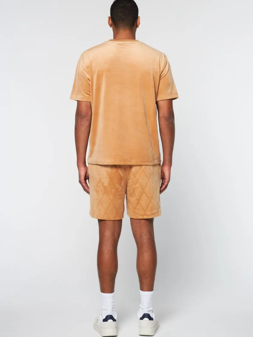 debossed_damarindo_velour_tshirt_meerkat_3-1.webp Sale Debossed Damarindo Velour T-Shirt- Meerkat Matching Separates