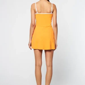 Store Elisa Dress- Tangerine For The Court