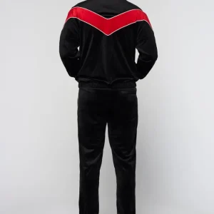 Outlet Gallone Velour Track Jacket- Black Beauty View All