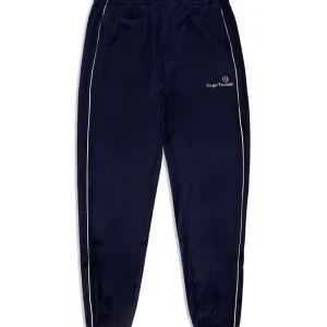 Online Gallone Velour Track Pant- Maritime Blue Velour