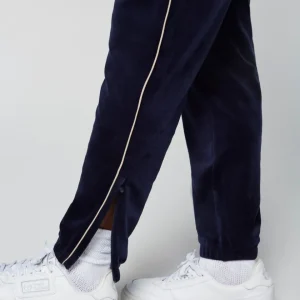 Online Gallone Velour Track Pant- Maritime Blue Velour