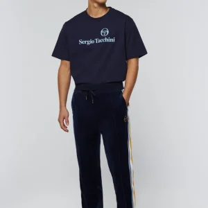 Discount Goran Velour Track Pant Archivio- Maritime Blue Velour