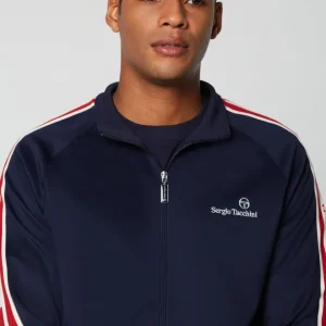 Shop Gromo Tape Track Jacket- Maritime Blue Tracksuits