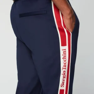 Online Gromo Tape Track Pant- Maritime Blue Tracksuits
