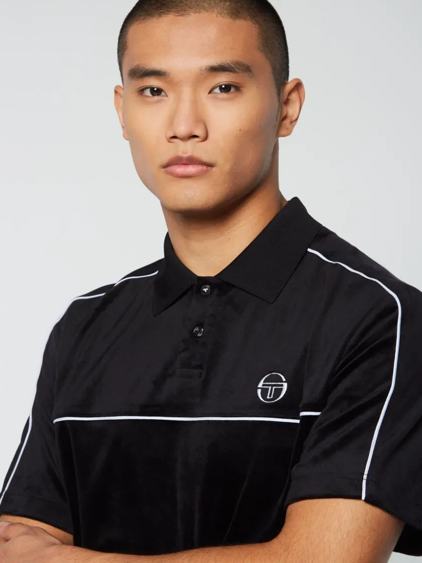 lioni_velour_polo_archivio_black_beauty_4.webp Discount Lioni Velour Polo Archivio- Black Beauty View All