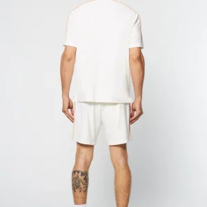 Hot Lioni Velour Polo Archivio- Gardenia Matching Separates